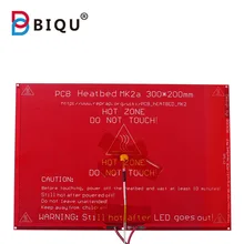 MK2A 300*200*2.0mm RepRap RAMPS 1.4 Heatbed with led Resistor and cable for Mendel 3D printer hot bed