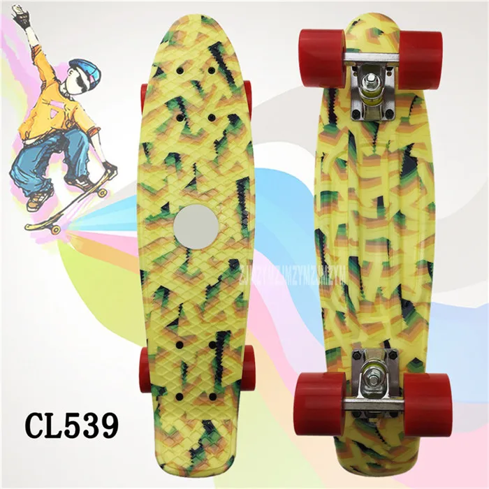 2" дюймовый скейтборд-крейсер мини пластиковая скейт доска Ретро Лонгборд Открытый Взрослый/Дети Графический галактика Звездная печатная скейт - Цвет: CL539