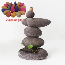 Высокая гора водопад обратного потока благовония горелка+ 20 шт. ладан держатель для Рожков курильница ремесла украшения домашний полицейский дропшиппинг