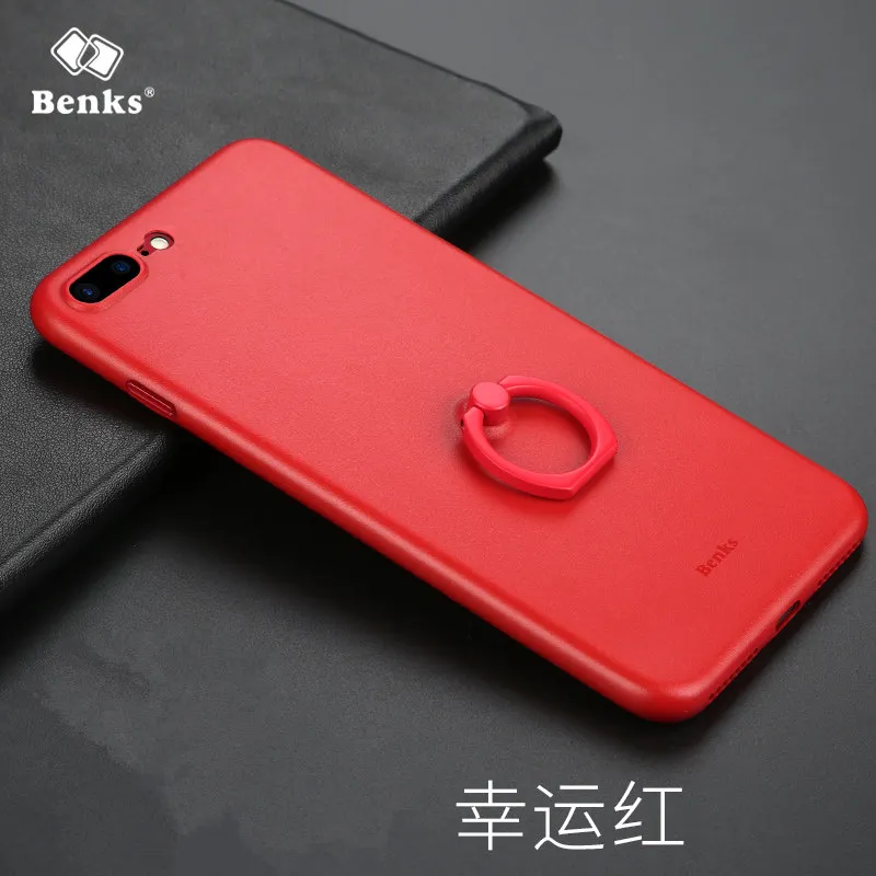 

Benks Magic LOLLIPOP for iPhone 7/ 7 Plus Lucky Red Case Cover Ultra Thin PP Matte Phone Case for iPhone7 8 Cover + Ring Holder