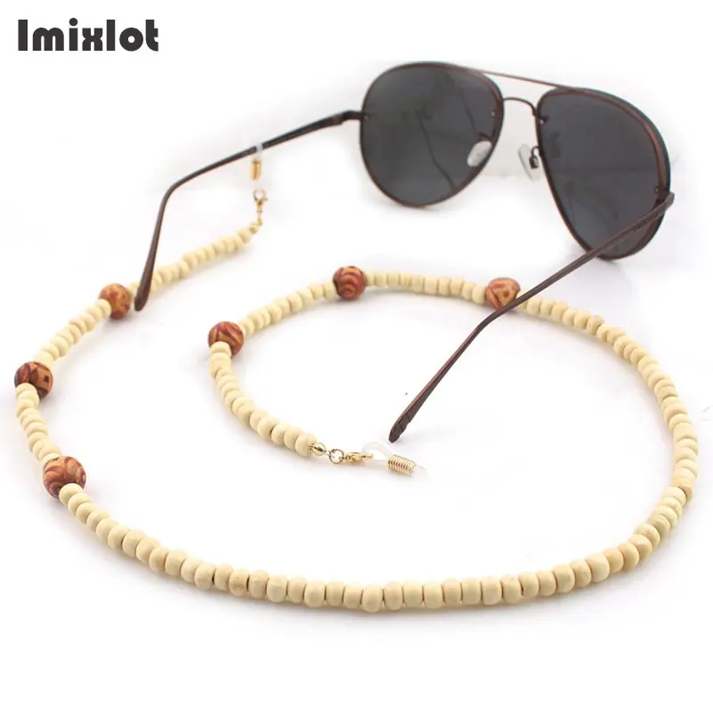 Imixlot новые женские деревянные бусинки очки цепочка для очков для чтения шнур держатель шейный ремешок веревка