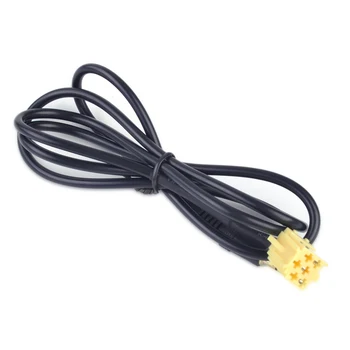 

Car 6Pin 3.5MM Black AUX Input Adapter Cable Line for Peugeot 206 207 307 308 Citroen Sega MP3 MP4 Phone 2007 - 2013 2014 2015