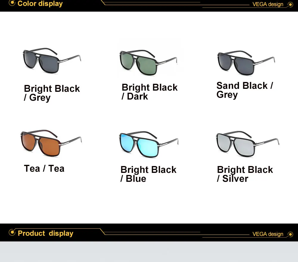 VEGA Eyewear 2018 Square Polarized Sports Glasses Men Women Sports Sunglasses Fishing Biker Running Glasses Sport Shades 209 (5)