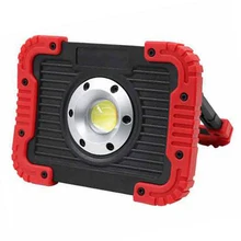 COB светодиодный рабочий свет USB Перезаряжаемый светильник для похода Палатка лампа, аварийная лампа светловой индикатор красный