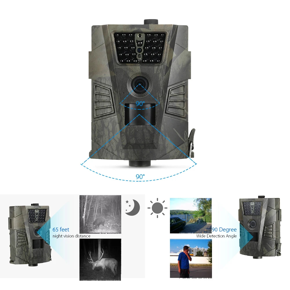 Trilha à Prova Caça Dwaterproof Água Câmera Básica Caçador Selvagem Cam Ht001 Jogo Wildlife Floresta Animais Câmeras Armadilha