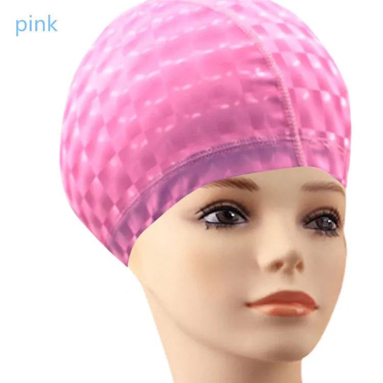 BONJEAN, водонепроницаемая Защитная шапка для ушей из полиуретана, для взрослых и детей, шапочка для плавания, для бассейна, защита для развлечений, удобная шапочка для бассейна - Color: pink