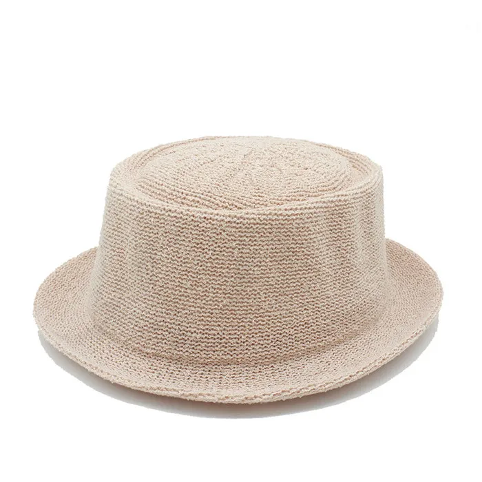 Wo для мужчин s для мужчин соломенная Porkie шляпа Элегантная Дамская мода отдых пляж летний лагерь праздник Повседневная шляпа, Панама для защиты от солнца 40 - Цвет: nude