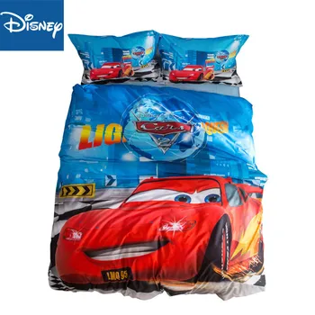 

McQueen car bedding set twin size bed sheet duvet cover for girls room single bedspread coverlets 3d printed 3/4 pcs hot sale