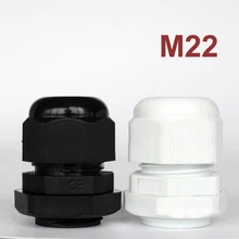 1 шт IP68 M22 высокое качество Водонепроницаемый нейлоновый Пластиковый кабель кабельный ввод Разъем подходит для 10-13 мм