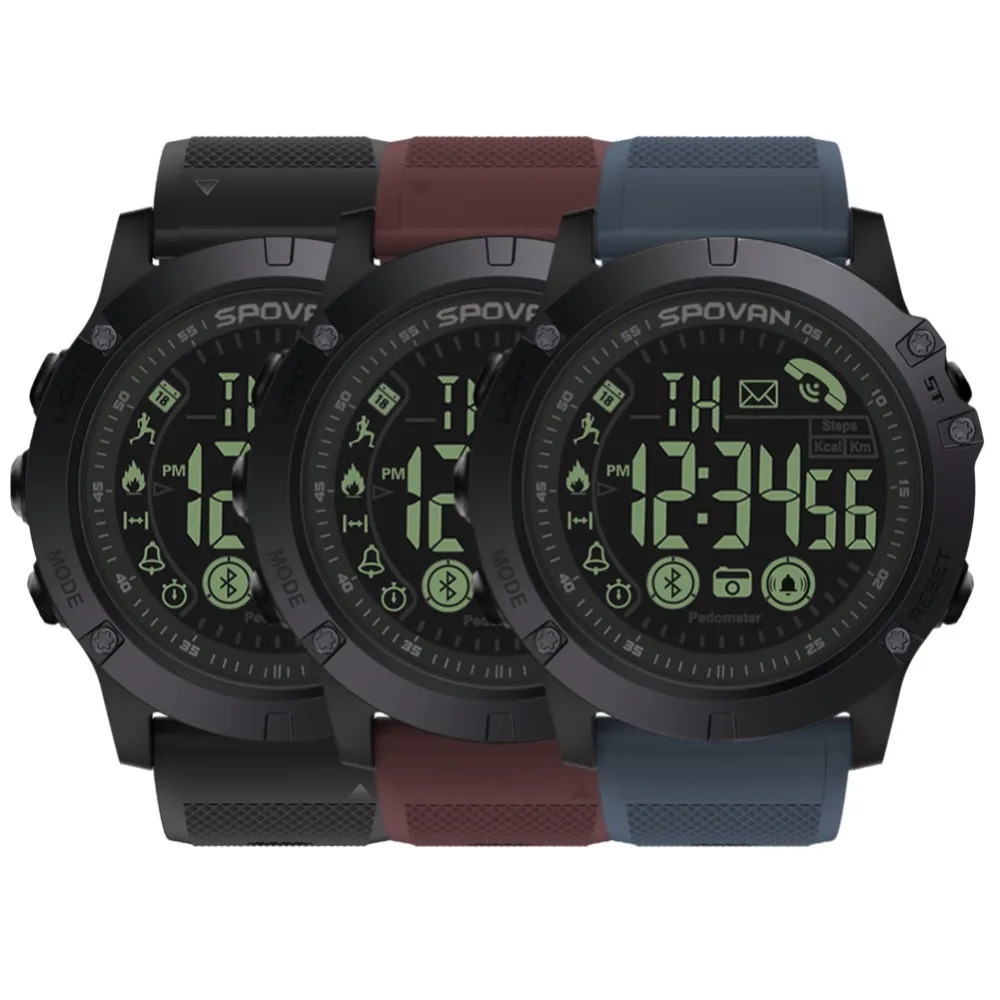 

Bluetooth Sport Digital Smart Watch Men Smart Watch Military Style Fitness Tracker Pedometer Reminder Remote Camera Smartwatch