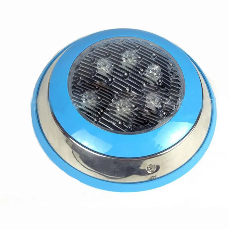 10cs/lote Led Piscina lámpara Spot Focos Piscina Led RGB 6 W 24 V 12 V LED paisaje submarino lámpara piscina montado en la pared de la lámpara