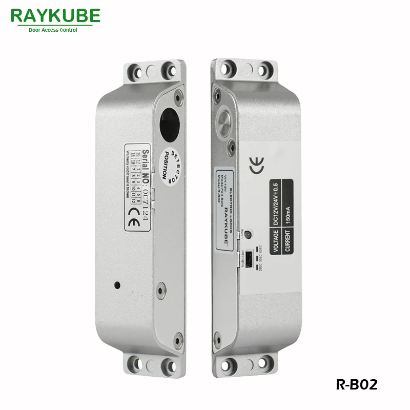 RAYKUBE Electric Bolt Lock For Door Access Control System Electronic