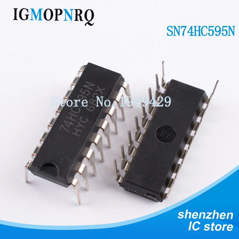 10pcs Sn74hc595n 74hc595 Sn74hc00n 74hc00 Sn74hc02n Sn74hc04n Sn74hc08n ...