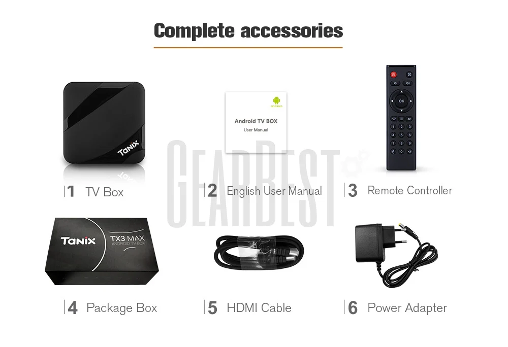 Tanix TX3 Max Smart tv Box android 7,1 Qual core 4K Amlogic S905W 2 Гб 16 Гб комплект bluetooth-top Box HDMI медиа плеер на TX3 Mini