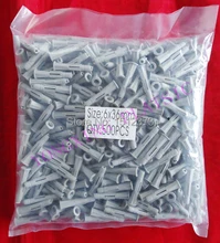 200 pçs/saco 6x36mm nó expandir âncora de plástico nial