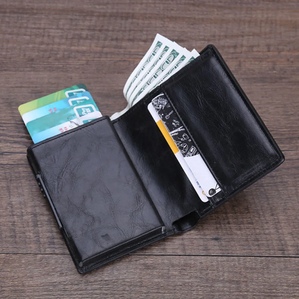 Мужской металлический кошелек с RFID блокировкой из алюминиевого сплава|Держатели