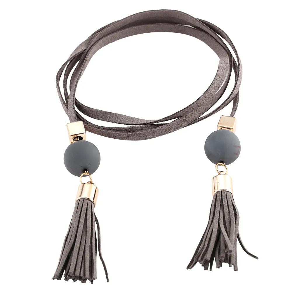 Модные женские кисточкой плетеный пояс cкручивание плетение волос Twist weaving
