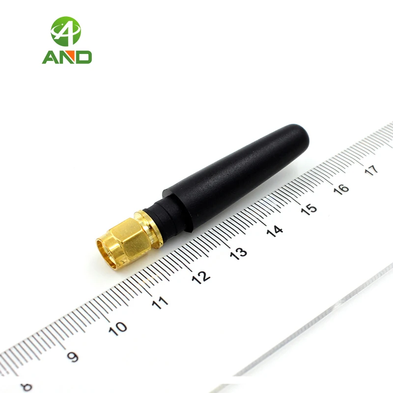 2 dBi четырехдиапазонная 850/900/1800/1900 МГц SMA Мужская прямая 5 см GSM GPRS антенна резиновая