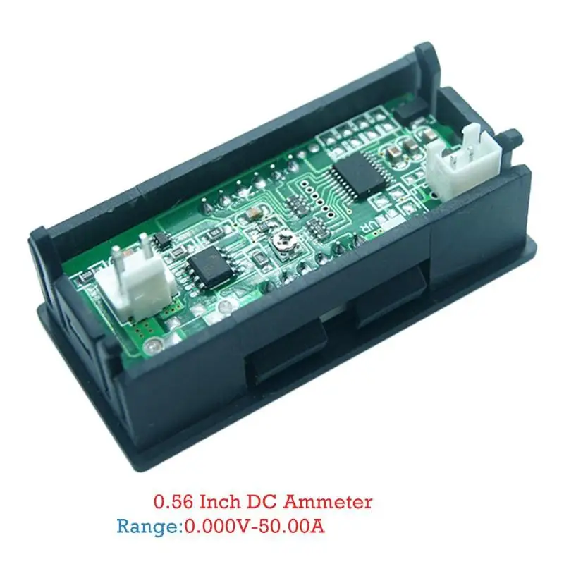 Мини цифровой измеритель тока 0-10A, 0-50A, 0-100A 0,56 дюймовый светодиодный Амперметр Панель Амперметр измеритель тока