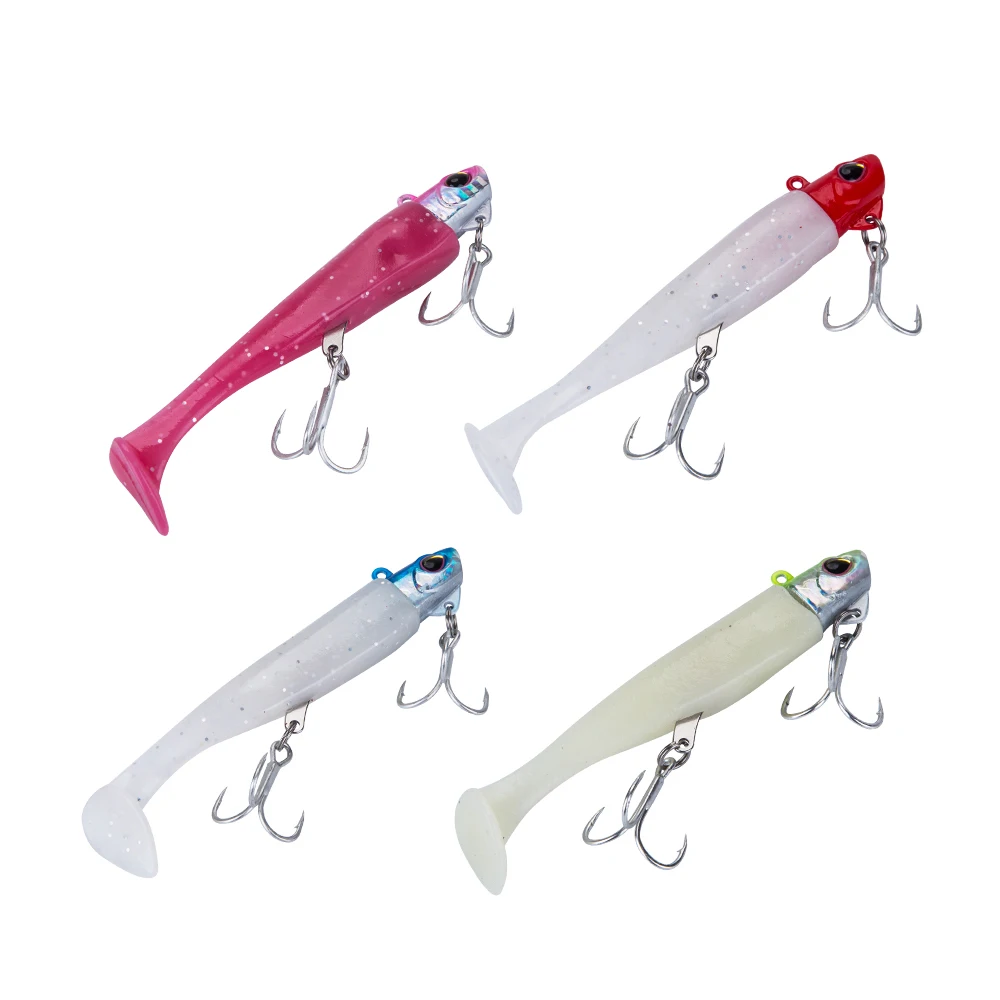 

Hot seal soft fishing lure whopper plopper plastic fishing bait variable sinking top water needle style long cast minnow