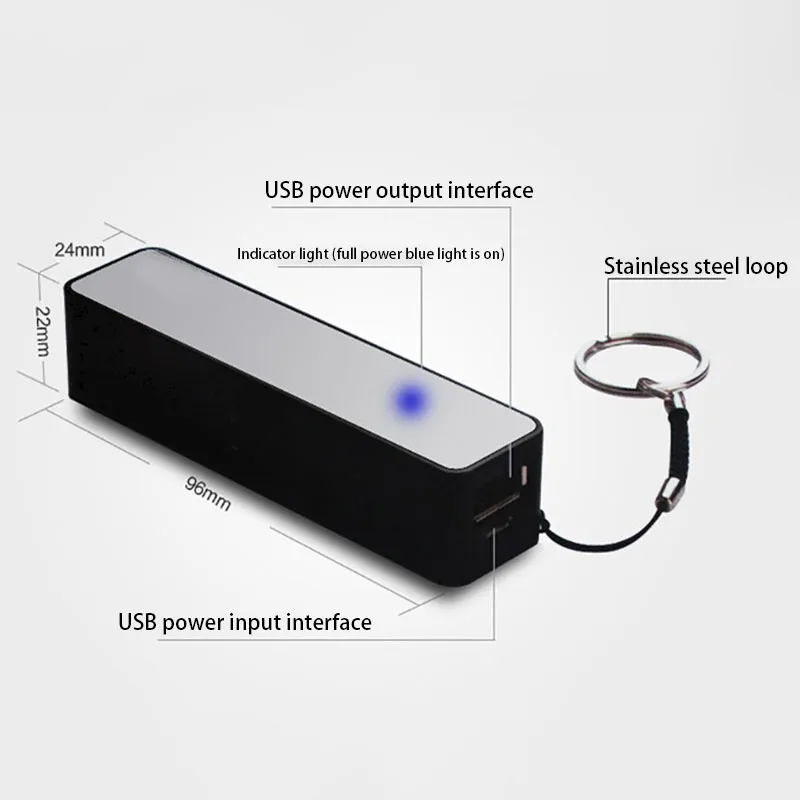 Разноцветный мини Чехол 1 аккумулятор 18650 5 В А внешний USB чехол для DIY