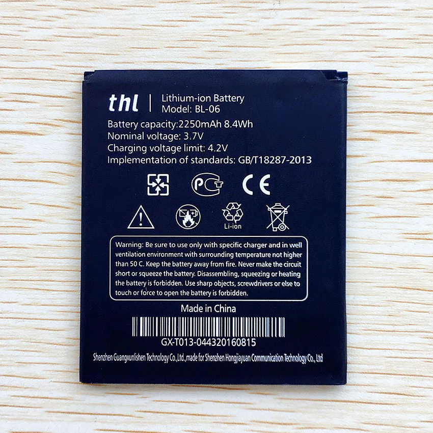 Новая аккумуляторная батарея для THL T6 Pro T6S T6C 2250 мАч аккумулятор литий ионный