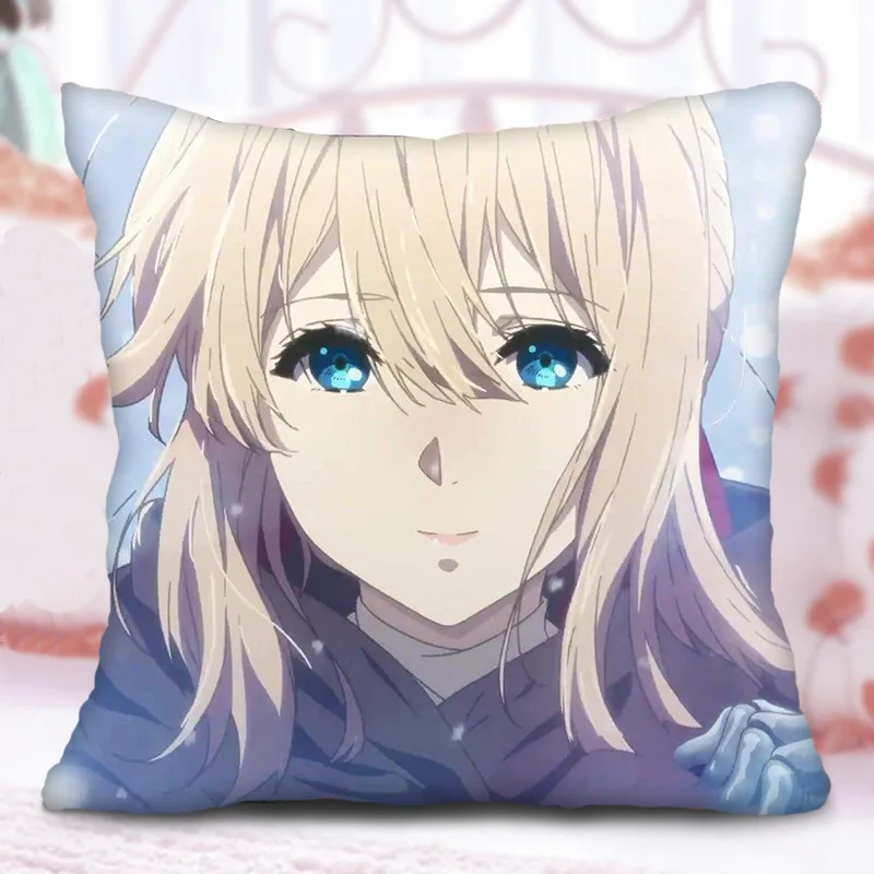 Details about  / Bed Cushion Throw Pillow Case 35X55CM Violet Evergarden Anime Pillow Cover