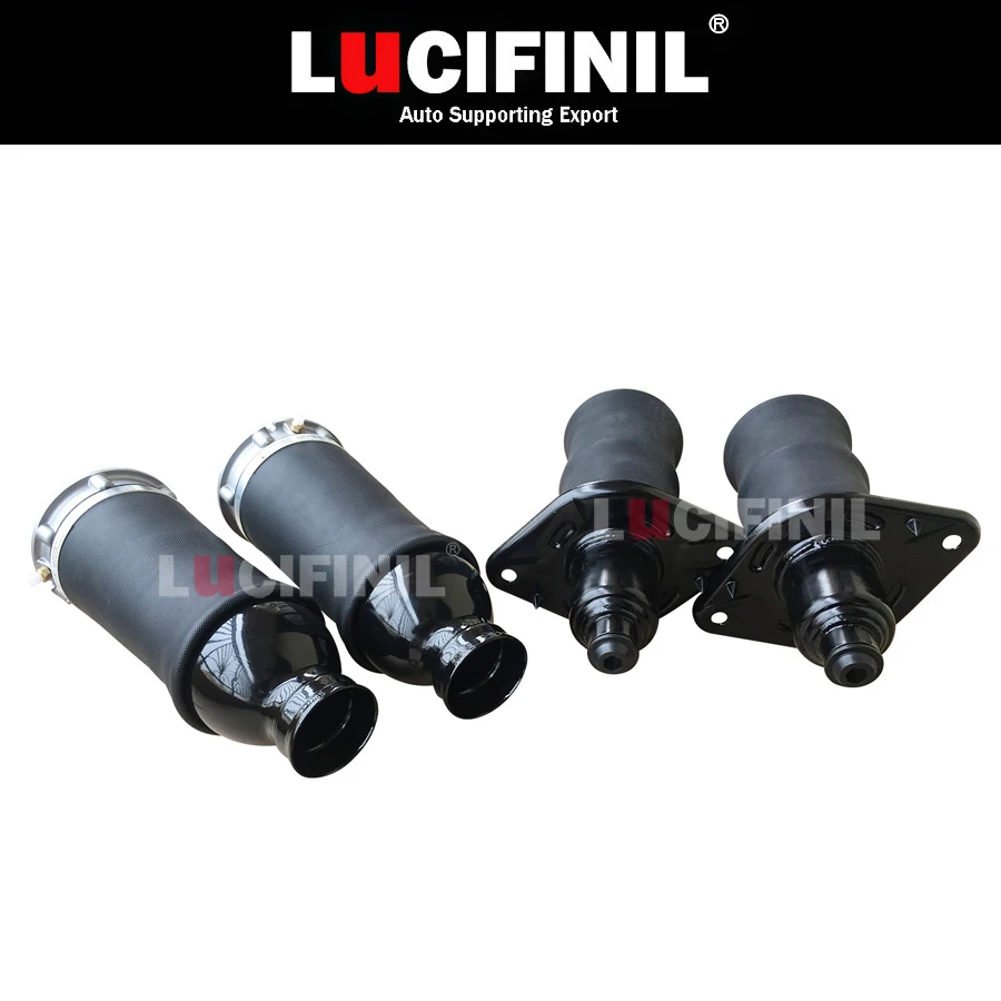 

LuCIFINIL 4PCS Front Air Bag Rear Air Ride Suspension Kit Repair Kits Fit Audi A6 C5 4Z7616051A(52A) 4Z7616051D