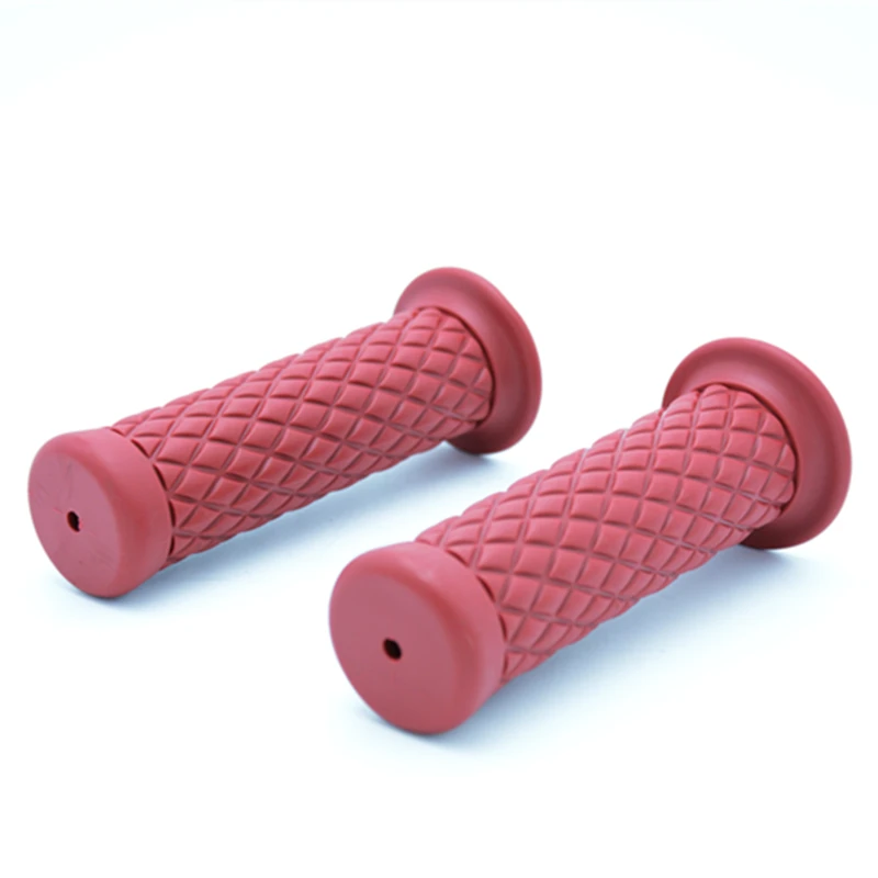 red handlrbar grips