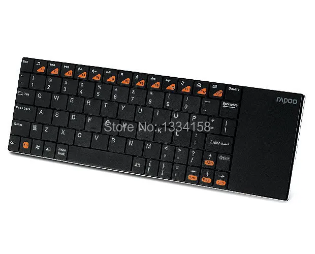 

Free Shipping  Rapoo E2710 2.4GHz Mini 5.6mm Ultra-thin Wireless Keyboard Multimedia Portable Touchpad Keyboard For PC