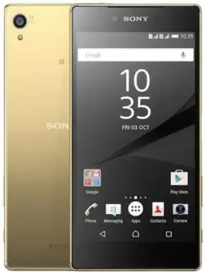 Разблокированный смартфон sony Z5 Premium E6853 с одной sim-картой, отпечаток пальца 5,", Восьмиядерный Android, 3 Гб ОЗУ, 32 Гб ПЗУ, мобильный телефон - Цвет: Золотой