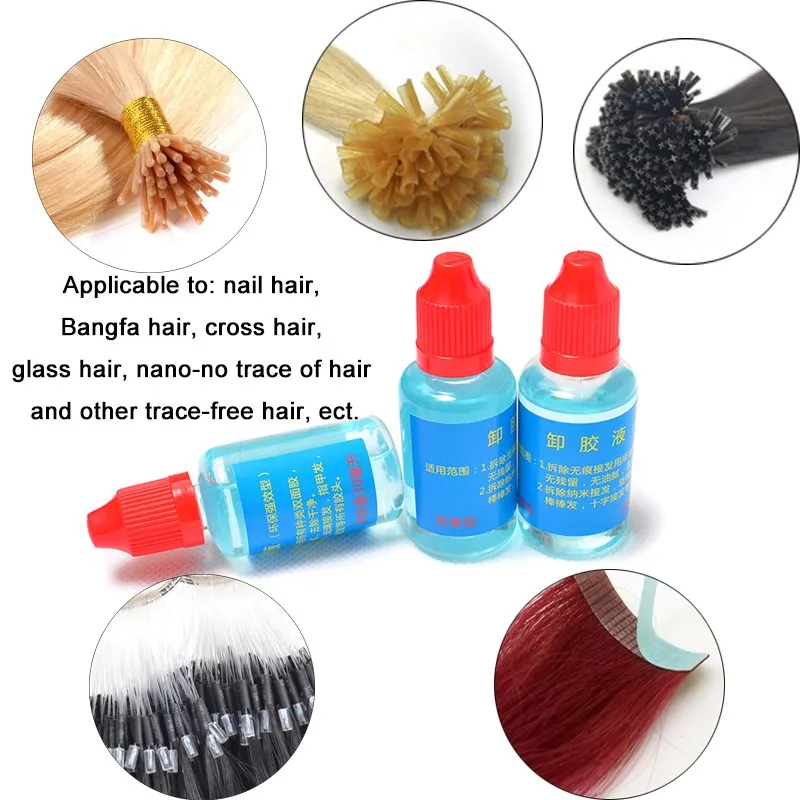 1 Bottle 30ml Pro Wig Hair Glue Adhesives Remover Fast Remove Hair Extension Tool Tape For Lace Wig Bond Toupee Accessory