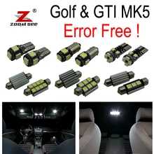 16 pz X canbus per GTI Coniglio VW Golf 5 MK5 MKV mappa cupola di luce interna A LED + luci di Parcheggio della città kit lampadina (2006-2009)