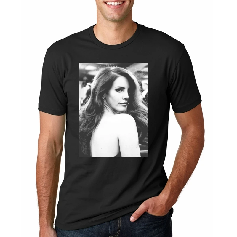 Lana Del Rey Born/Новая модная мужская футболка из хлопка с круглым вырезом Мужская