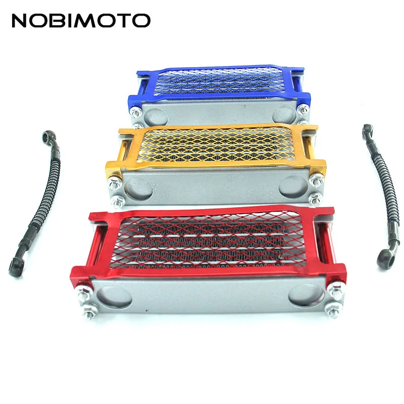 Scooter 50cc Radiator Motorcycle Oil Cooler With 200mm Tubing Engine