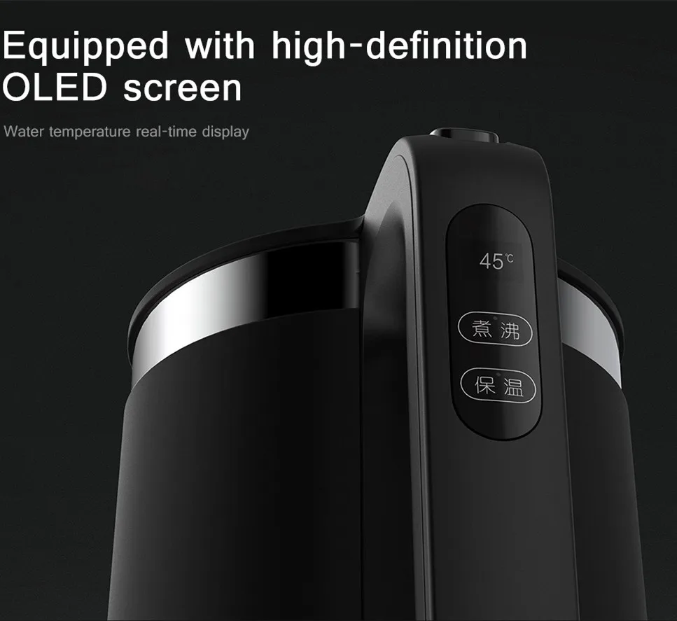  VIOMI Pro Electric Kettle 1.5L Smart Constant Thermostat 5min Fast Boiling OLED Auto Water Kettle P - 32990256322