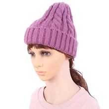 JAYCOSIN нейтральная вязанная шерстяная шапка модный шикарный вязаный громоздкий мешковатая зимняя шапка большого размера унисекс шапка Прямая поставка Nov.24