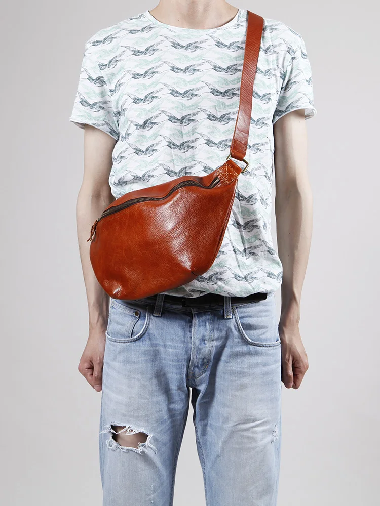 LANSPACE мужская кожаная сумка на плечо из натуральной кожи поясная сумка модная кожаная дорожная сумка