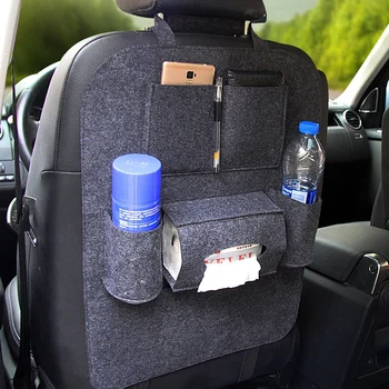

Hot Auto Car Back Seat Storage Organizer Trash Net Holder Multi-Pocket Travel Storage Bag Hanger For Auto Capacity Storage Pouch