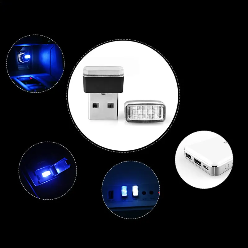 1 шт. автомобильный Стайлинг USB атмосферный светодиодный светильник