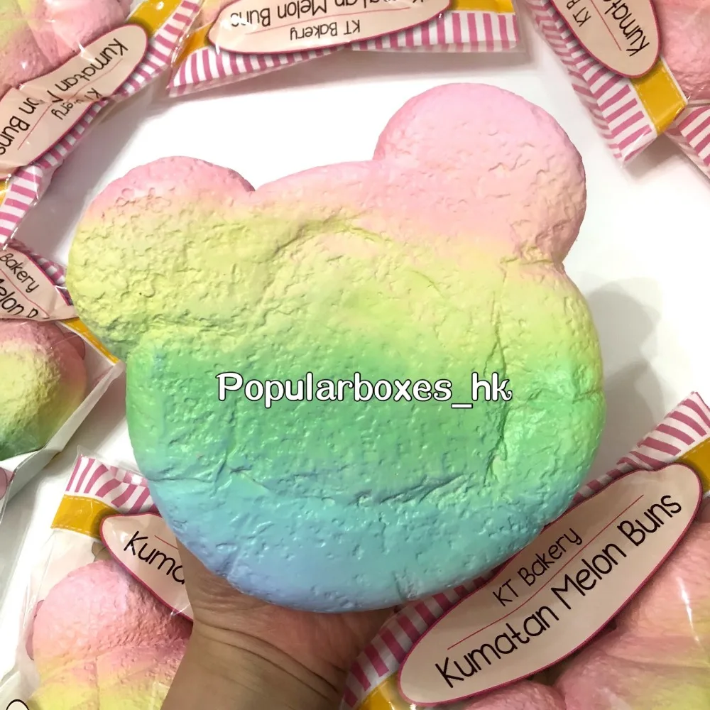 Bunny Cafe Kumatan Rainbow Melon Bun Squishy Slow Rising Gift Toy Squeeze Toys - AliExpress