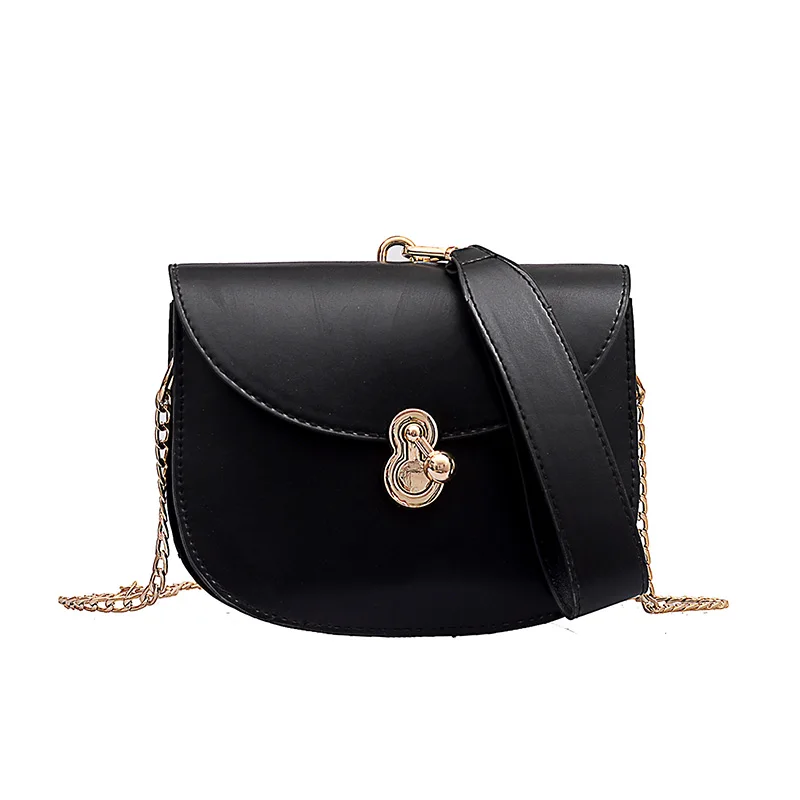 

Baochili Women Messenger Bags Woman Bag 2019 Famous Brands Women Fashion Solid Color Cover Lock Shoulder Crossbody Phone beach B