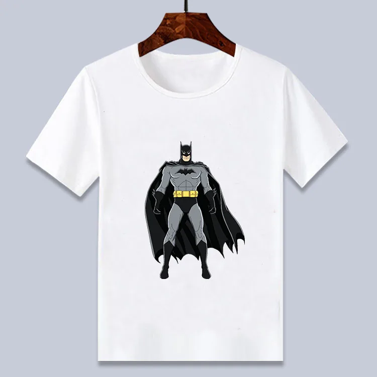 От 4 до 14 лет футболка для мальчиков с принтом супергероя, человека-паука, Халка, Капитана Америки, летняя белая футболка