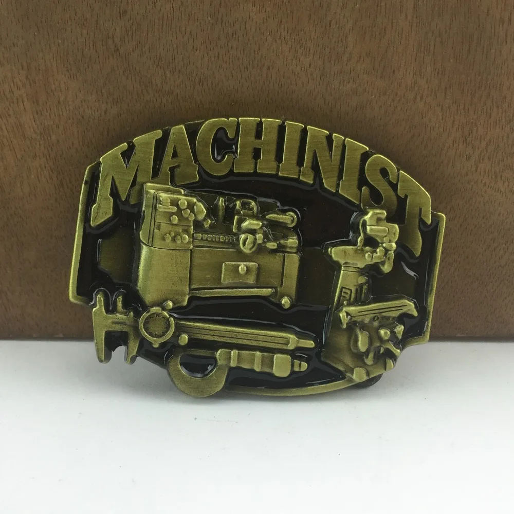 BuckleClub wholesale retro western machinist TOOL jeans gift belt buckle FP-02891-1 antique brass FINISH 4cm width loop | Дом и сад