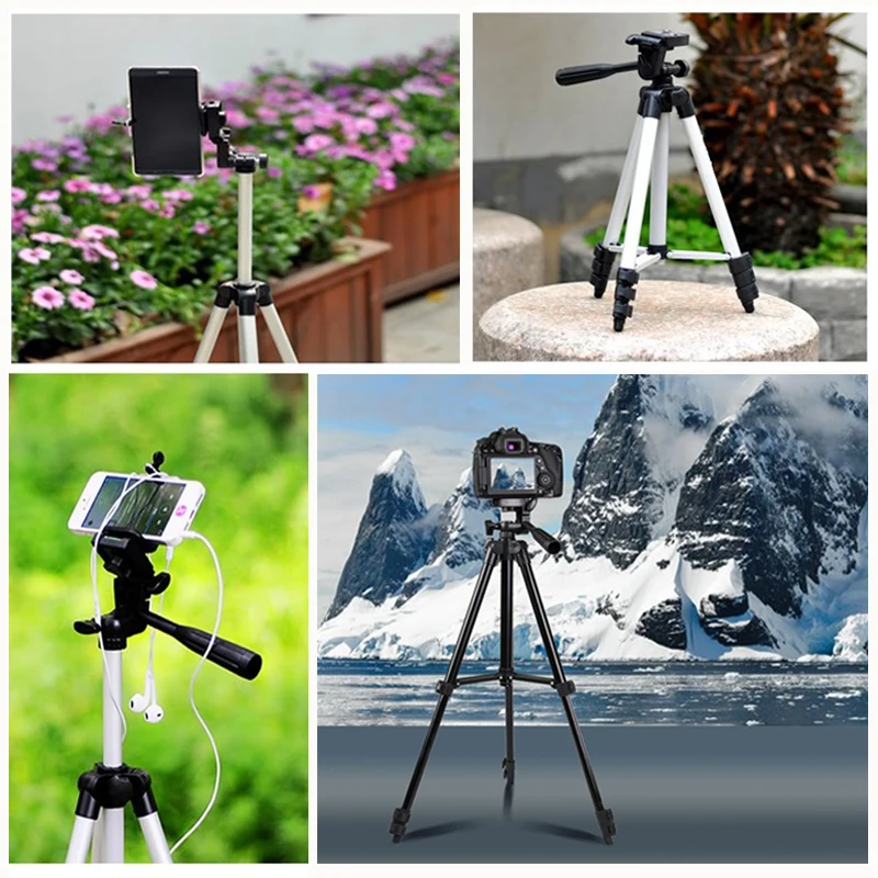 Portable Phone Tripod for iPhone Xiaomi HUAWEI Gopro Compact Video Camera Lightweight Travel Mobile Phone Stand Holder Tripode