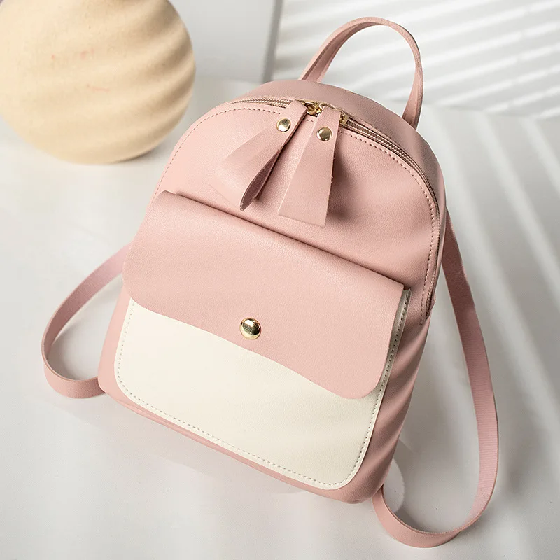 

Fashion Women Mini Backpack PU Leather College Shoulder Satchel School Rucksack Ladies Girls Casual Travel Bag mochilas mujer