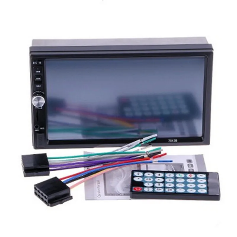 7012B 7 дюймов двойной 2 Din Bluetooth 1080P Автомобильный стерео сенсорный экран fm плеер