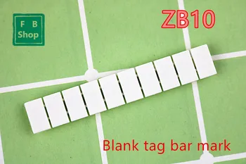 

100PCS ZB10 Accessories of terminal block quick blank tag bar mark bar for UK10N UK16N UK35N spring terminal