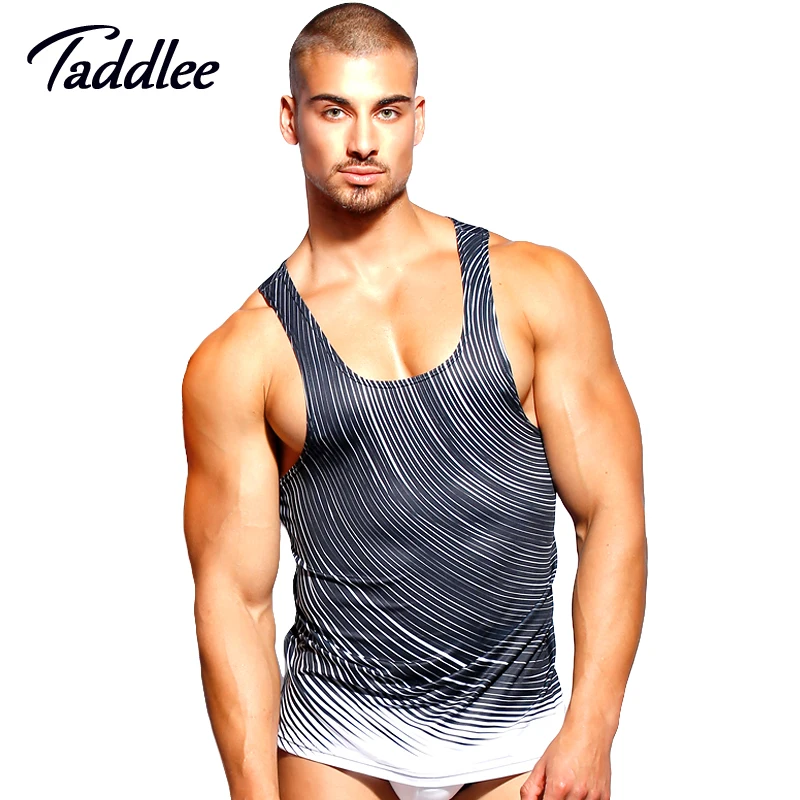 Taddlee Brand Men Tank Top Tee Shirts Sleeveless polyester Undershirts