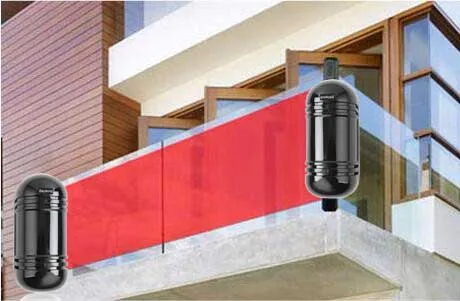 wired wireless beam detector